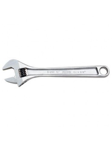 LLAVE AJUSTABLE MOLETA CENTRAL CROMADA 6"