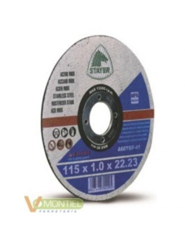 LATA STAYER DISCOS ABRASIVOS T41 115X1 10 DISCOS