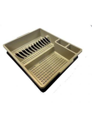 ESCURREPLATOS CON BANDEJA BEIGE