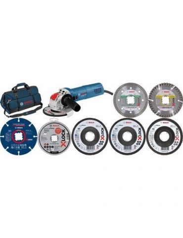 KIT AMOLADORA GWX 750115 + DISCOS XLOCK 115MM
