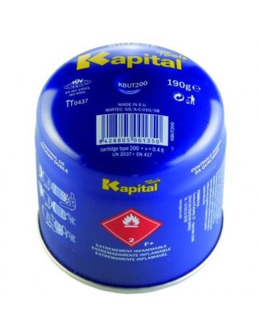 CARTUCHO GAS BUTANO 190 GR. KBUT200