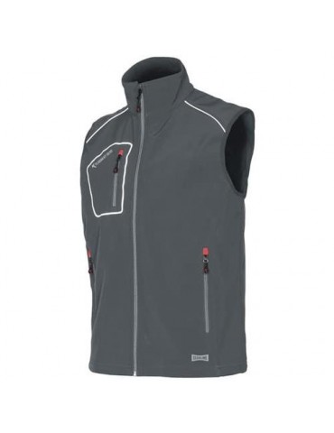 CHALECO ISSA LINE SOFTSHELL SNAPPY GRIS TXL 04509