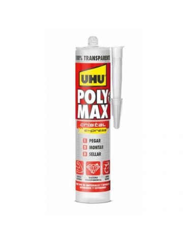 ADHESIVO POLY MAX CRISTAL EXPRESS CARTUCHO 300 GR.