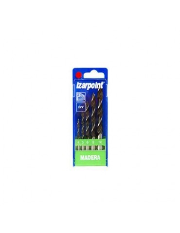 BROCAS MADERA ESTUCHE PLASTICO 5 PIEZAS 1435