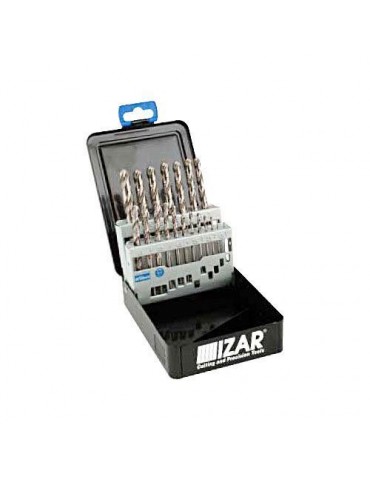 BROCAS HSS ESTUCHE METAL 19 PIEZAS 1466/1013