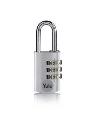 CANDADO COMBIN. ALUM. 40MM. PLATA YE3CB/38/131/S