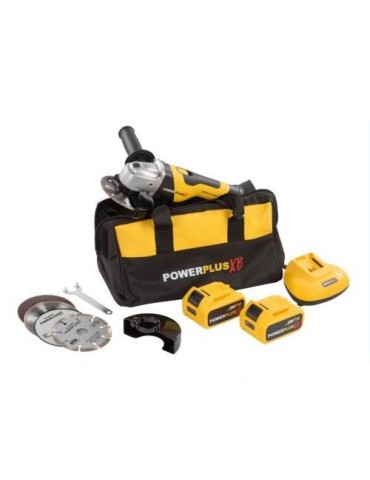 AMOLADORA ANGULAR 125MM 2 BAT. 4.0AH + 8 ACC