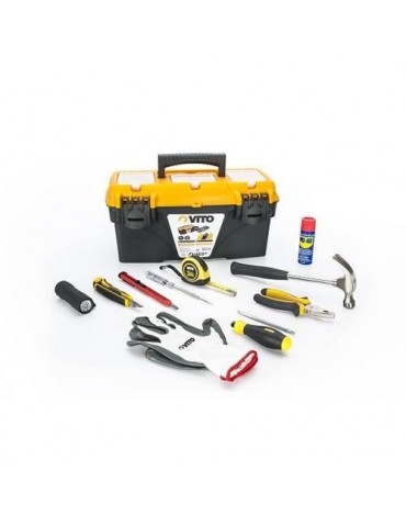 CAJA HERRAMIENTAS 16"PLAS.C/11 PZ. VIMFH11P
