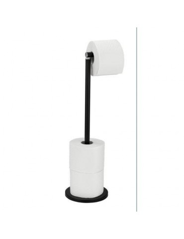 PORTARROLLOS DE PIE 2 EN 1 NEGO MATE 24034