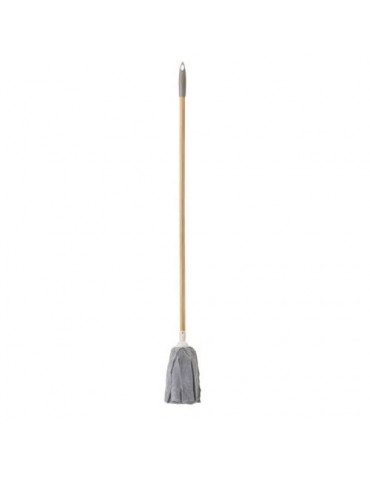 FREGONA MICROFIBRA BAMBOO PRINT GREY CON PALO 9394