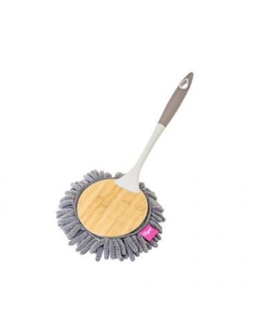 PLUMERO MICROFIBRA BAMBOO PRINT  GREY RDO. 9393
