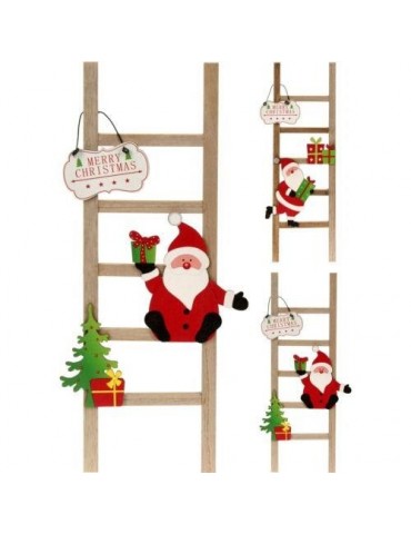 ESCALERA MADERA PAPA NOEL PEQUEÑA DH8053470
