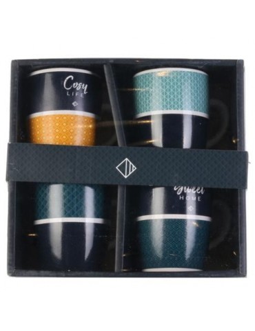 SET 4 VASOS CAFÉ 200 ML