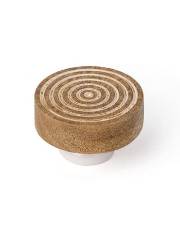 POMO 40MM MADERA C/BLANCO DESGASTADO 456BL