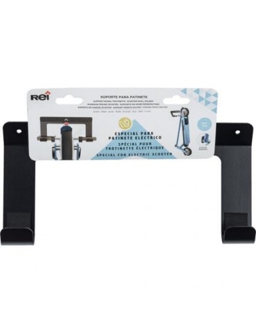 SOPORTE FIJO PARED PATINETE ELECTRICO NEGRO MATE