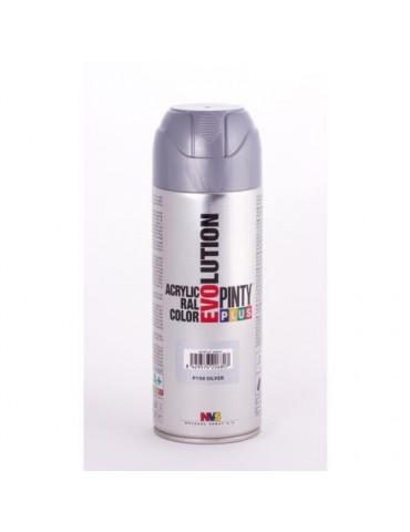 PINTURA SPRAY PINTY PLUS PLATA BRILL. EV150 520ML.