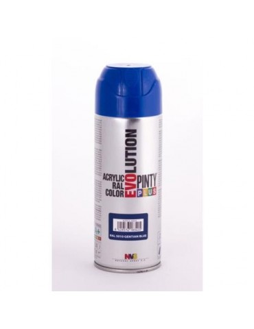 PINTURA SPRAY PINTY PLUS AZUL BRILL.RAL 5010 520ML