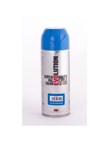 PINTURA SPRAY PINTY PLUS AZUL BRILL.RAL 5015 520ML