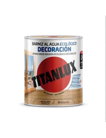 BARNIZ AL AGUA ECOLOGICO INCOLORO MATE 750ML