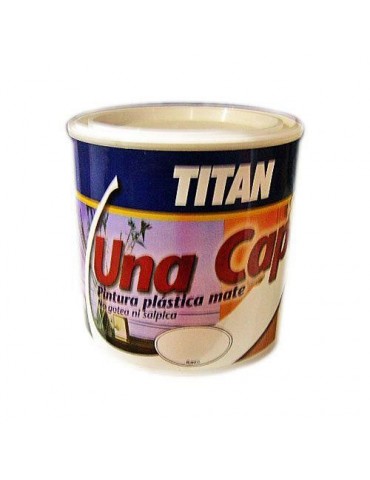 PINTURA PLASTICA INTERIOR 1 CAPA BLANCO TITAN 750