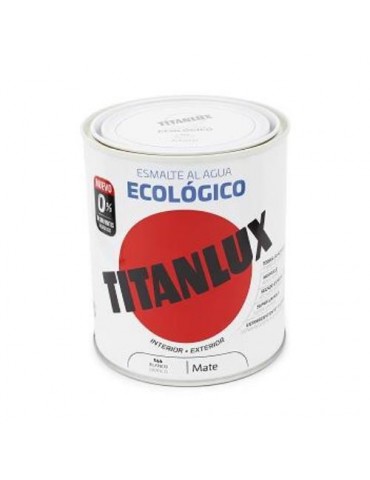 ESMALTE AL AGUA ECO NEGRO MATE 750ML