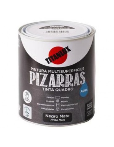 ESMALTE TITANLUX  AGUA PIZARRA NEGRO 750ML.
