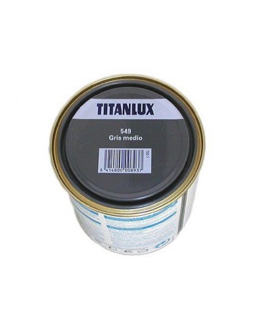 ESMALTE TITANLUX 750 ML. 549 001 GRIS MEDIO