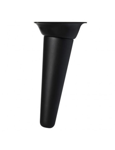 PATA CONICA INCLI.150MM NEGRA/PLATO METAL NEGRO
