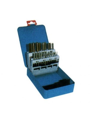 JUEGO 7 MACHOS M3 A M12 ESTUCHE METALICO 3100