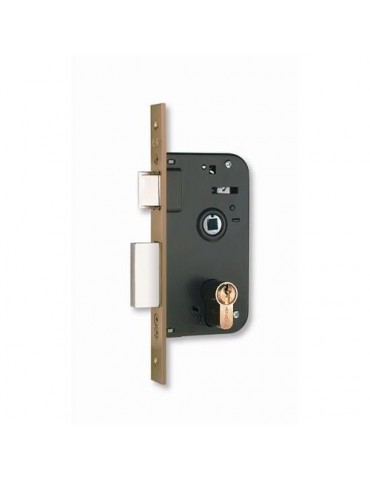 CERRADURA EMBUTIR 600-70X40 HIERRO NIQUELADO