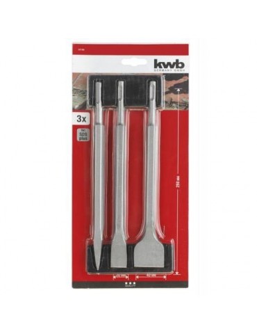 SET CINCELES SDS 3 PIEZAS KWB  49247190