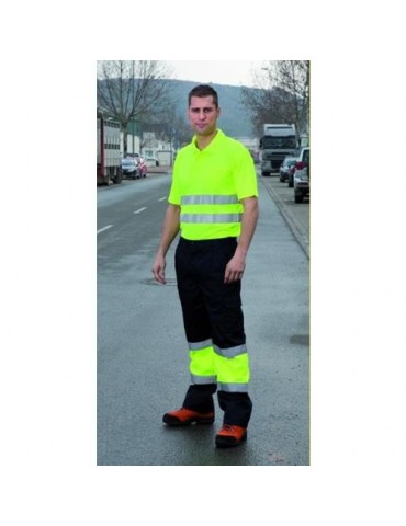 PANTALON ALTA VISIBILIDAD KRETA MARINO/AMARILLO M