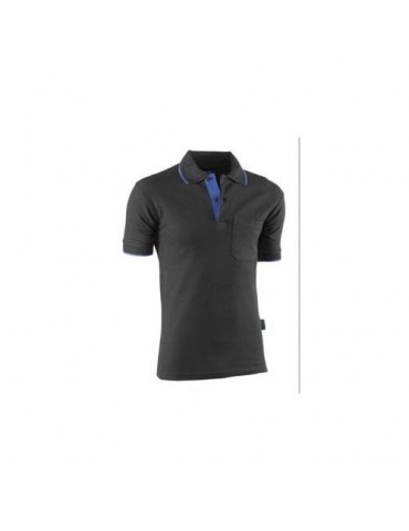POLO TOP RANGE M/C NGR/AZLN.648  XS