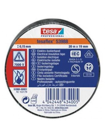 CINTA AISLANTE 20X19 NEGRA    53988-01