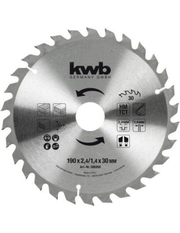 SIERRA CIRCULAR HM 190X30/20/16 Z30 49586959