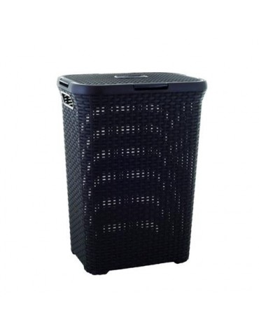 CESTO NATURAL C/TAPA STYLE 60 L. CHOCOLATE 189206