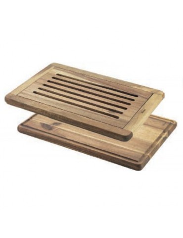 TABLA COCINA RANURADA MADERA ACACIA 39X26X2CM