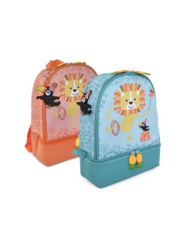 MOCHILA INFANTIL JUNGLE SURTIDO AZUL/ROSA 9935-T