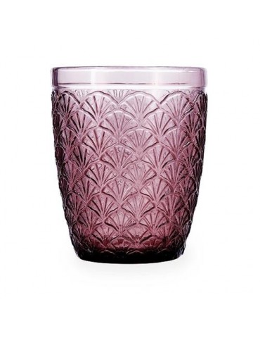VASO VIDRIO RELIEVE ROSA 29CL ROSE MOON (CAJA-6UN)