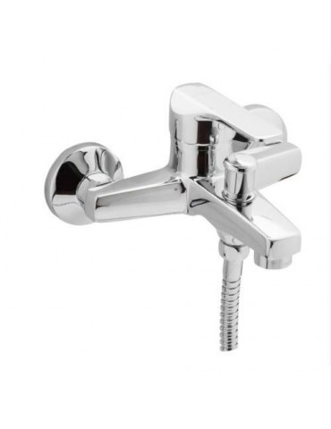 GRIFO K8 DE BAÑO MONOMANDO CROMADO CON KIT