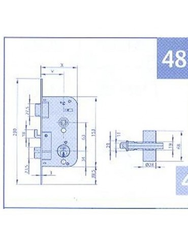 CERRADURA EMBUTIR 48-80 BC