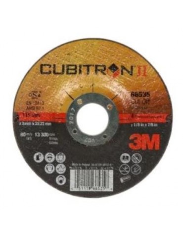 DISCO DE CORTE PLANO 125X1X22.23MM. CUBITRON II