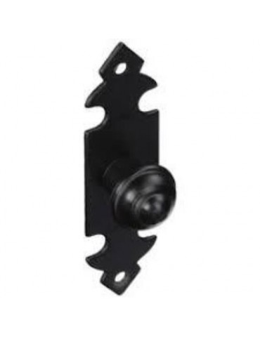 TIRADOR POMO PLACA LISA 25X90 MM.