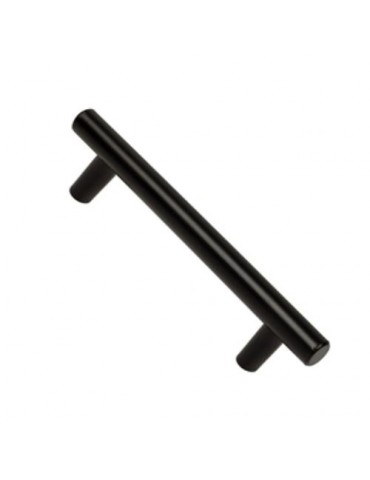 TIRADOR MUEBLE 96 ACERO PINTURA NEGRO MATE  65001N