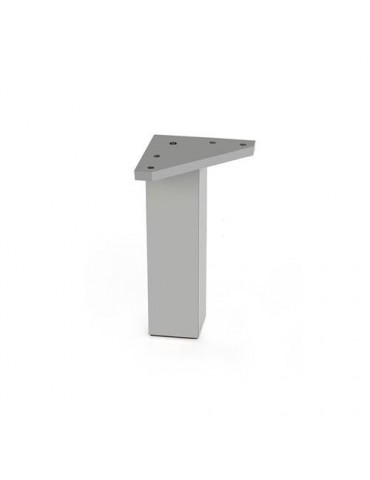 PATA CUADRADA ABS 40*80 MM ALUMINIO MATE  50012AL