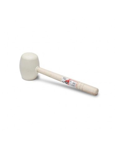 MAZA GOMA BLANCA CARA PLANA ESFERICA 500GR. 66906