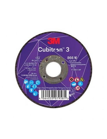 DISCO CORTE 88775 36+ CUBITRON 3 T41 125X2X22.23MM