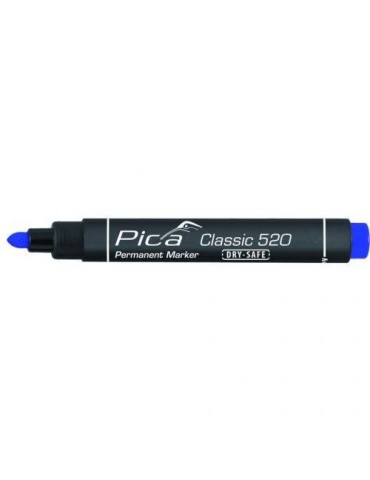 MARCADOR PERMANENTE PICA TIPO BALA  AZUL