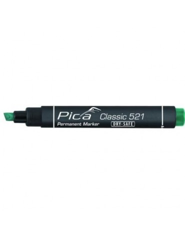 MARCADOR PERMANENTE PICA TIPO PINCEL VERDE