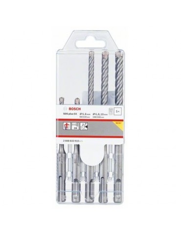 SET 4 BROCAS SDS-PLUS-5X  2608833910
